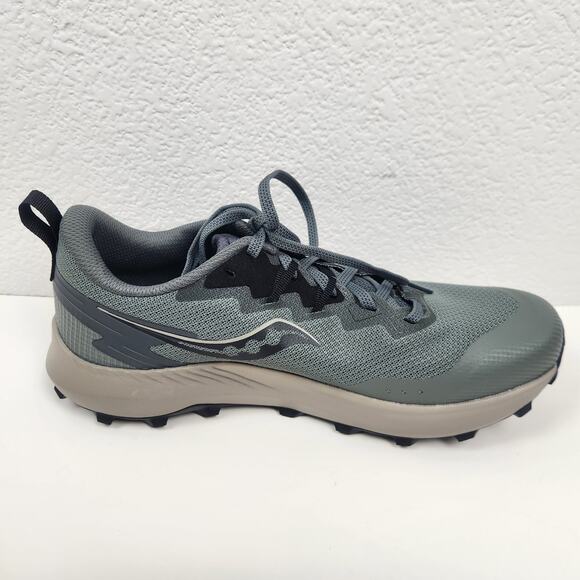 Saucony Peregrine 14 Sneaker Men Size 9.5 in Bough Shadow Gray Trail Running NWT main image 4
